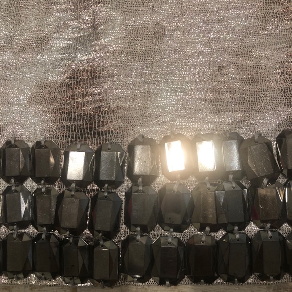 The Collection by SaraSara Silver Bling Mini Dress - Picture 6 of 8